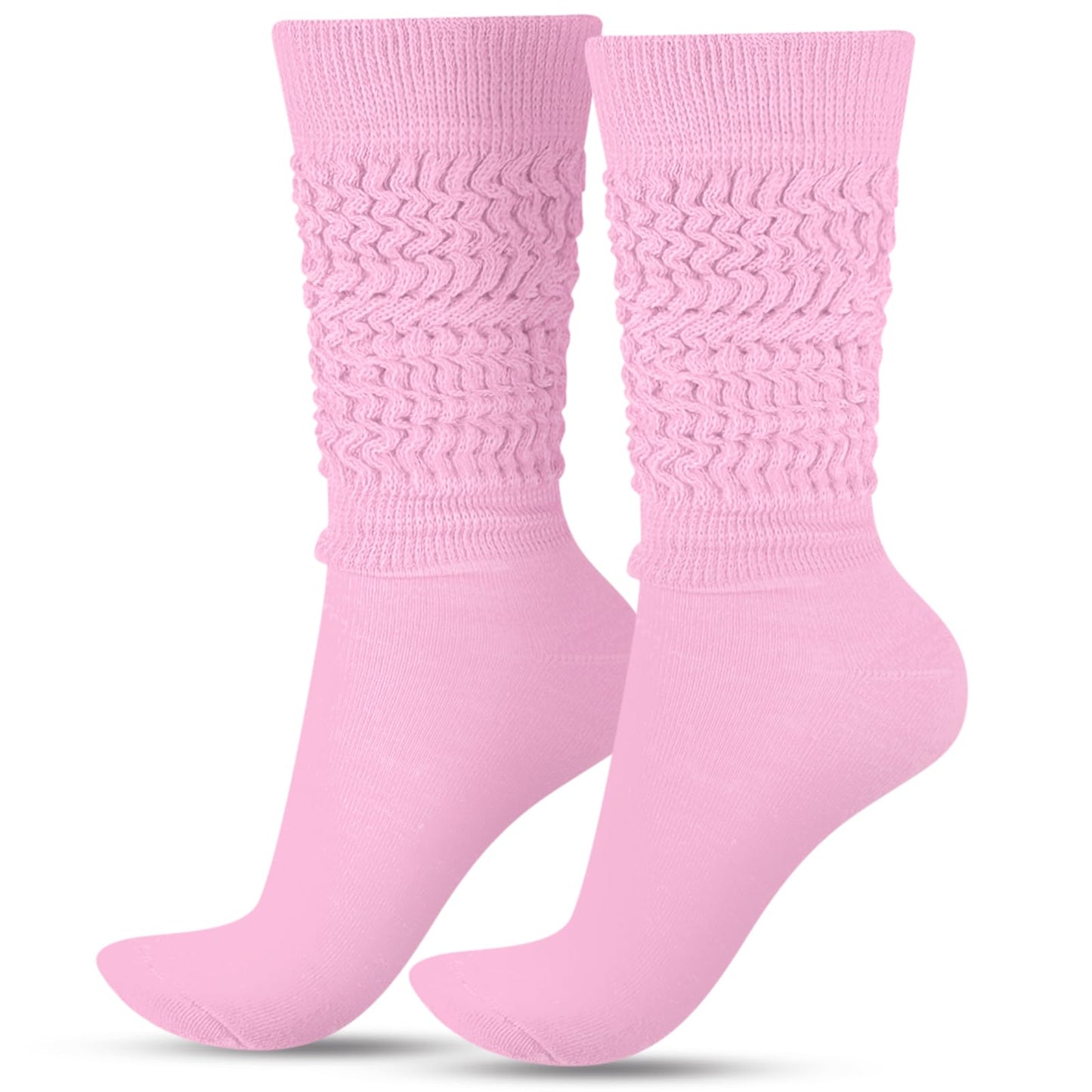 Geyoga Neon Slouch Socks,80s 90s Neon Women's Leg Warmers Extra Long Slouch Socks Soft Scrunch Knee High for Party