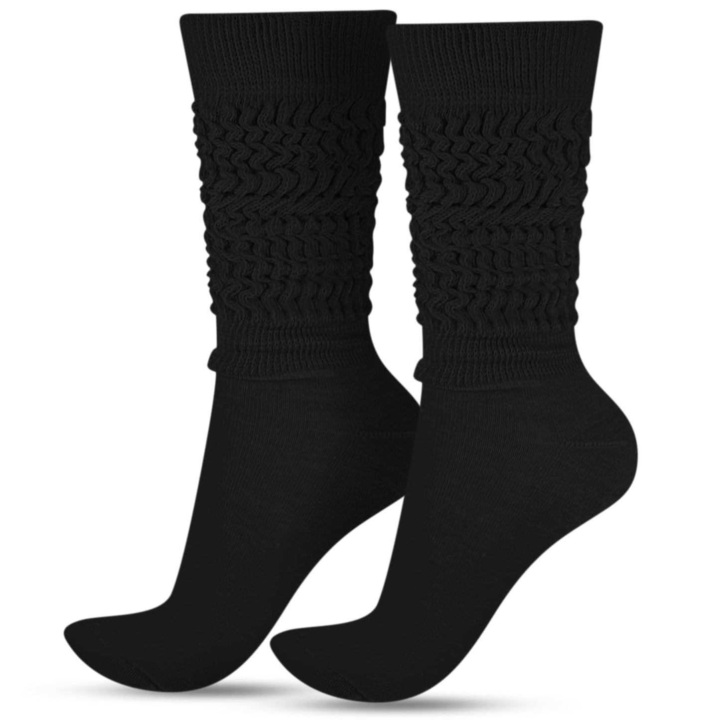 Geyoga Neon Slouch Socks,80s 90s Neon Women's Leg Warmers Extra Long Slouch Socks Soft Scrunch Knee High for Party